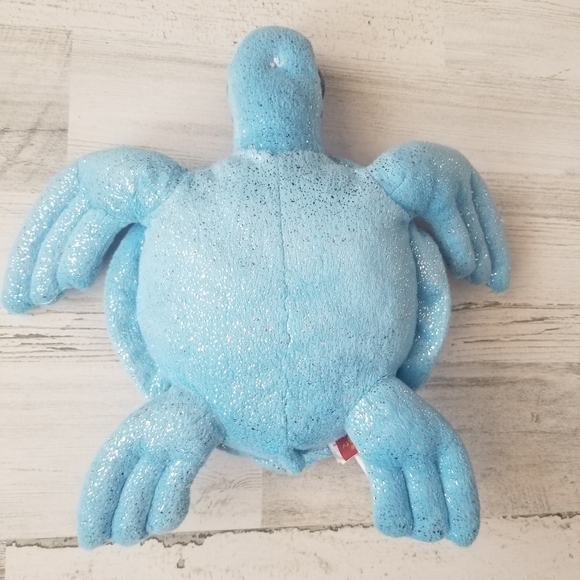Plush Blue Sparkle Sea Turtle - Picture 5 of 5